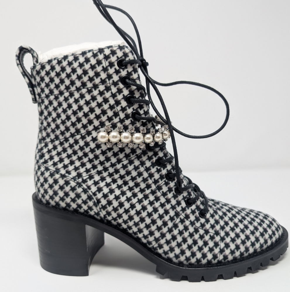 Jimmy Choo Cruz 65 Heeled Boots Latte/Black